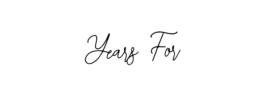 Years For stylish signature style. Best Handwritten Sign (Bearetta-2O07w) for my name. Handwritten Signature Collection Ideas for my name Years For. Years For signature style 12 images and pictures png