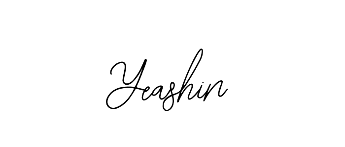 Design your own signature with our free online signature maker. With this signature software, you can create a handwritten (Bearetta-2O07w) signature for name Yeashin. Yeashin signature style 12 images and pictures png