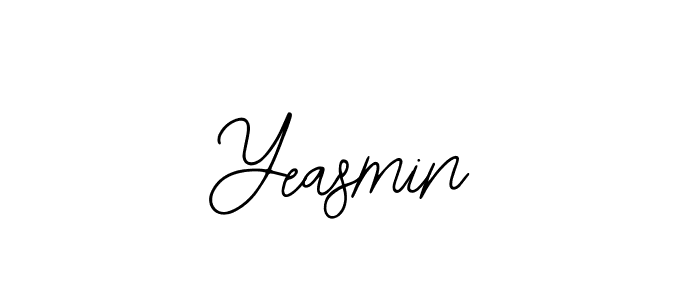 The best way (Bearetta-2O07w) to make a short signature is to pick only two or three words in your name. The name Yeasmin include a total of six letters. For converting this name. Yeasmin signature style 12 images and pictures png