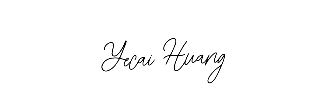 Make a beautiful signature design for name Yecai Huang. Use this online signature maker to create a handwritten signature for free. Yecai Huang signature style 12 images and pictures png