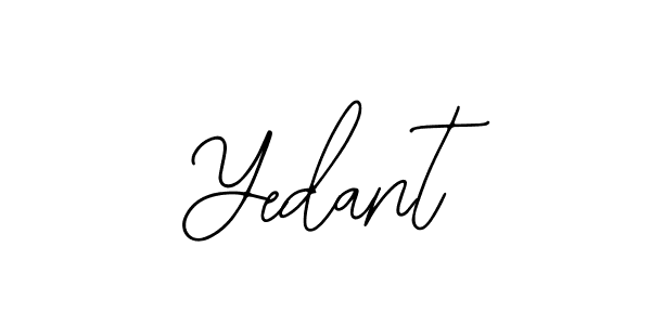 if you are searching for the best signature style for your name Yedant. so please give up your signature search. here we have designed multiple signature styles  using Bearetta-2O07w. Yedant signature style 12 images and pictures png