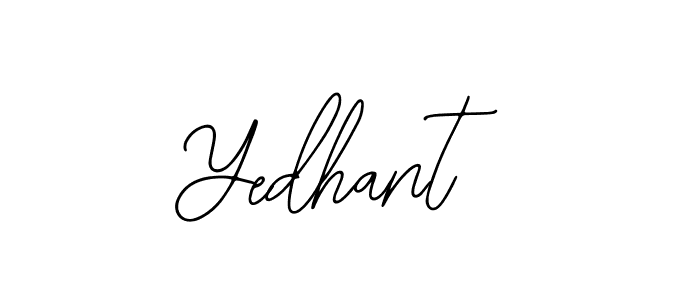 Use a signature maker to create a handwritten signature online. With this signature software, you can design (Bearetta-2O07w) your own signature for name Yedhant. Yedhant signature style 12 images and pictures png