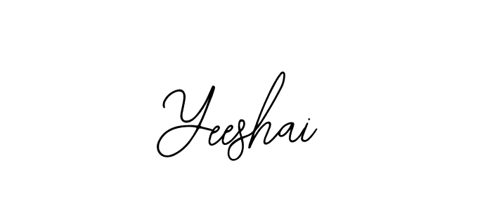 The best way (Bearetta-2O07w) to make a short signature is to pick only two or three words in your name. The name Yeeshai include a total of six letters. For converting this name. Yeeshai signature style 12 images and pictures png