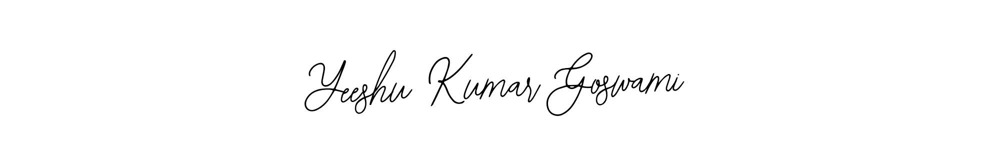 Create a beautiful signature design for name Yeeshu Kumar Goswami. With this signature (Bearetta-2O07w) fonts, you can make a handwritten signature for free. Yeeshu Kumar Goswami signature style 12 images and pictures png