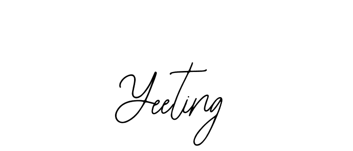 You should practise on your own different ways (Bearetta-2O07w) to write your name (Yeeting) in signature. don't let someone else do it for you. Yeeting signature style 12 images and pictures png