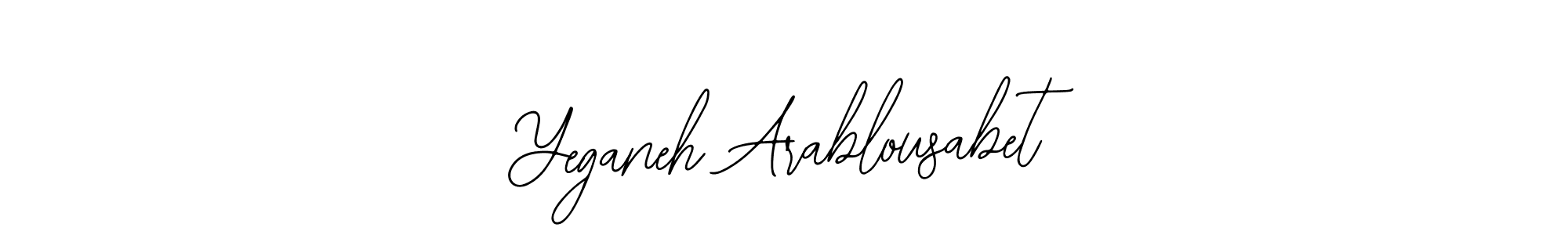 Make a beautiful signature design for name Yeganeh Arablousabet. Use this online signature maker to create a handwritten signature for free. Yeganeh Arablousabet signature style 12 images and pictures png