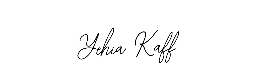 Design your own signature with our free online signature maker. With this signature software, you can create a handwritten (Bearetta-2O07w) signature for name Yehia Kaff. Yehia Kaff signature style 12 images and pictures png