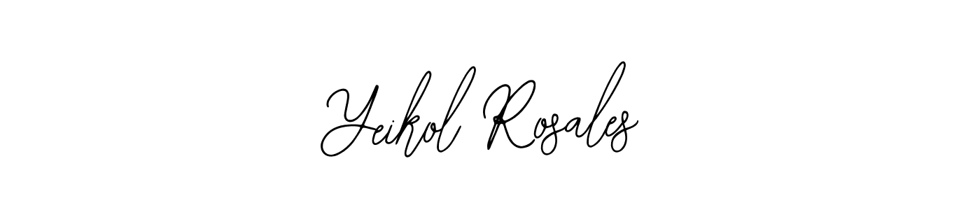 Similarly Bearetta-2O07w is the best handwritten signature design. Signature creator online .You can use it as an online autograph creator for name Yeikol Rosales. Yeikol Rosales signature style 12 images and pictures png