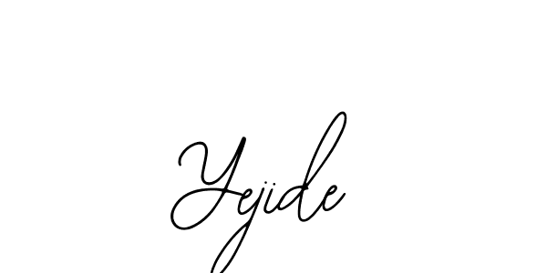 Also we have Yejide name is the best signature style. Create professional handwritten signature collection using Bearetta-2O07w autograph style. Yejide signature style 12 images and pictures png