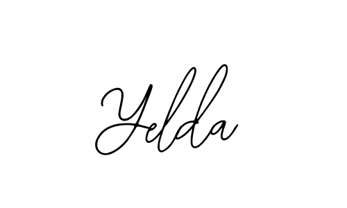 Design your own signature with our free online signature maker. With this signature software, you can create a handwritten (Bearetta-2O07w) signature for name Yelda. Yelda signature style 12 images and pictures png