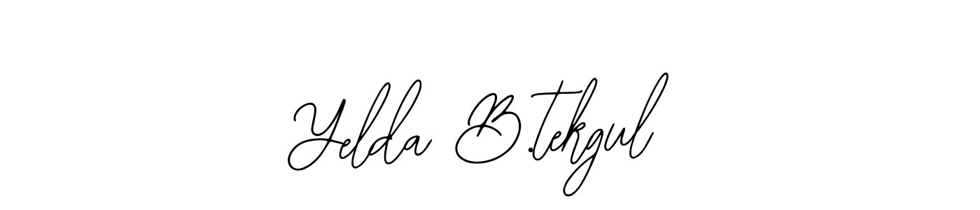 Use a signature maker to create a handwritten signature online. With this signature software, you can design (Bearetta-2O07w) your own signature for name Yelda B.tekgul. Yelda B.tekgul signature style 12 images and pictures png