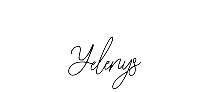 Bearetta-2O07w is a professional signature style that is perfect for those who want to add a touch of class to their signature. It is also a great choice for those who want to make their signature more unique. Get Yelenys name to fancy signature for free. Yelenys signature style 12 images and pictures png