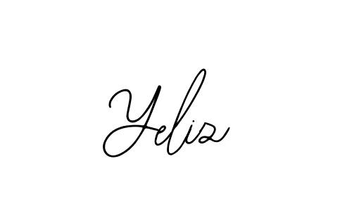 Use a signature maker to create a handwritten signature online. With this signature software, you can design (Bearetta-2O07w) your own signature for name Yeliz. Yeliz signature style 12 images and pictures png