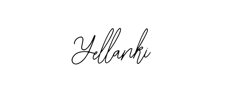 How to make Yellanki name signature. Use Bearetta-2O07w style for creating short signs online. This is the latest handwritten sign. Yellanki signature style 12 images and pictures png