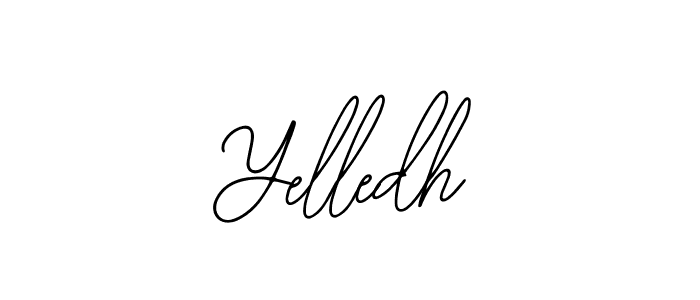 How to make Yelledh name signature. Use Bearetta-2O07w style for creating short signs online. This is the latest handwritten sign. Yelledh signature style 12 images and pictures png