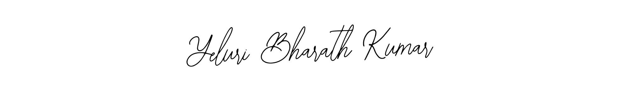 You should practise on your own different ways (Bearetta-2O07w) to write your name (Yeluri Bharath Kumar) in signature. don't let someone else do it for you. Yeluri Bharath Kumar signature style 12 images and pictures png