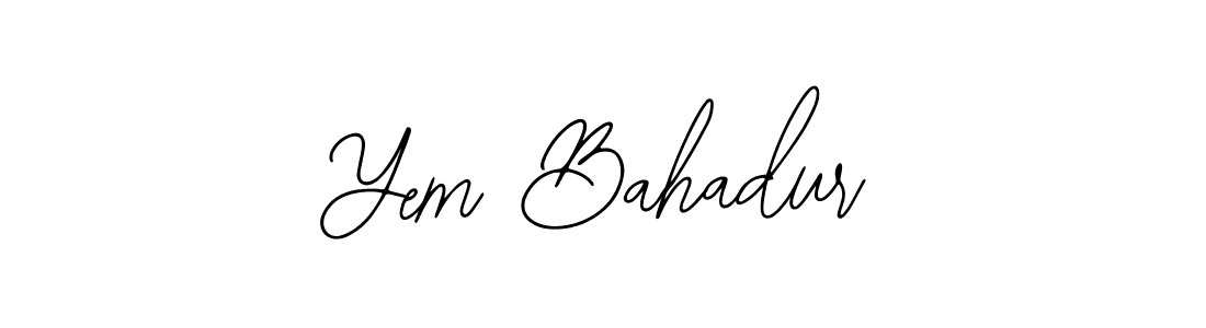 How to Draw Yem Bahadur signature style? Bearetta-2O07w is a latest design signature styles for name Yem Bahadur. Yem Bahadur signature style 12 images and pictures png