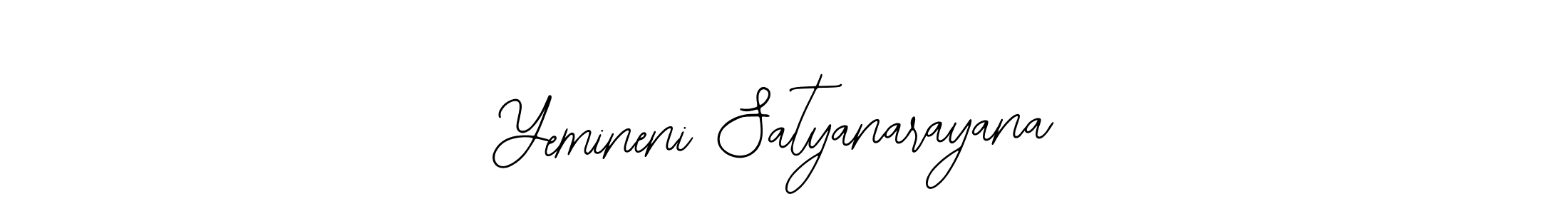 Use a signature maker to create a handwritten signature online. With this signature software, you can design (Bearetta-2O07w) your own signature for name Yemineni Satyanarayana. Yemineni Satyanarayana signature style 12 images and pictures png