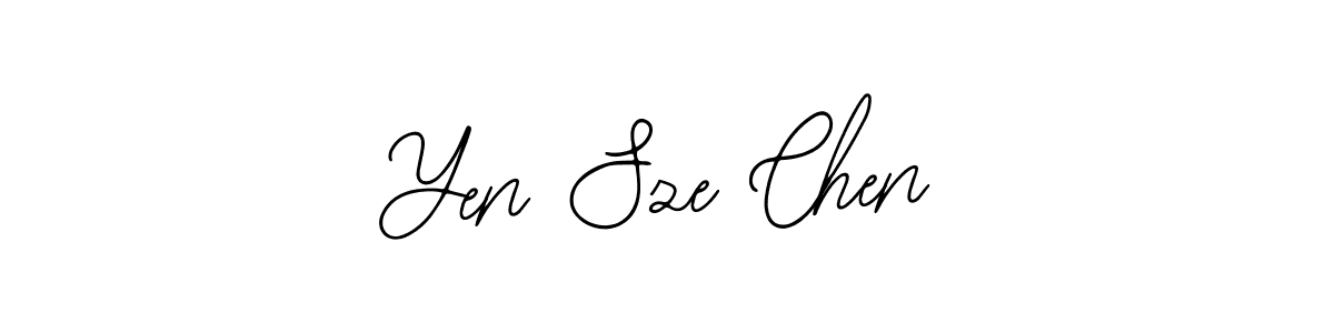 How to make Yen Sze Chen name signature. Use Bearetta-2O07w style for creating short signs online. This is the latest handwritten sign. Yen Sze Chen signature style 12 images and pictures png