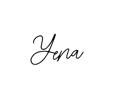 How to make Yena signature? Bearetta-2O07w is a professional autograph style. Create handwritten signature for Yena name. Yena signature style 12 images and pictures png