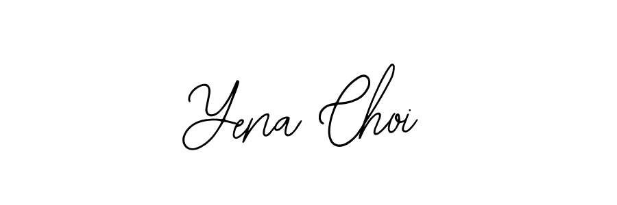 How to make Yena Choi name signature. Use Bearetta-2O07w style for creating short signs online. This is the latest handwritten sign. Yena Choi signature style 12 images and pictures png
