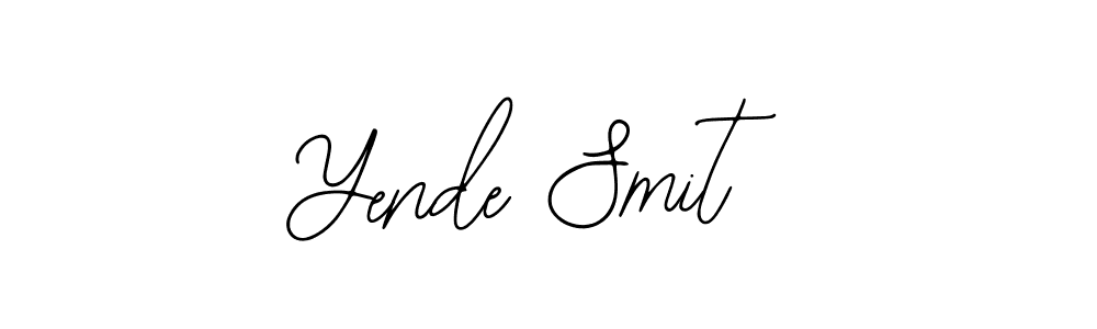Yende Smit stylish signature style. Best Handwritten Sign (Bearetta-2O07w) for my name. Handwritten Signature Collection Ideas for my name Yende Smit. Yende Smit signature style 12 images and pictures png