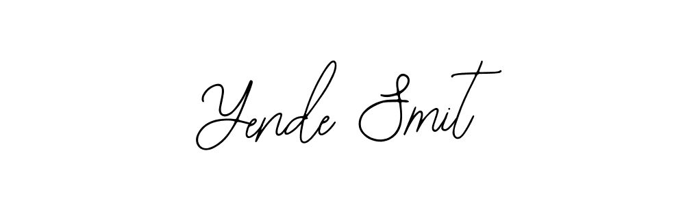 Yende Smit stylish signature style. Best Handwritten Sign (Bearetta-2O07w) for my name. Handwritten Signature Collection Ideas for my name Yende Smit. Yende Smit signature style 12 images and pictures png