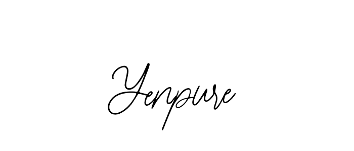 You should practise on your own different ways (Bearetta-2O07w) to write your name (Yenpure) in signature. don't let someone else do it for you. Yenpure signature style 12 images and pictures png