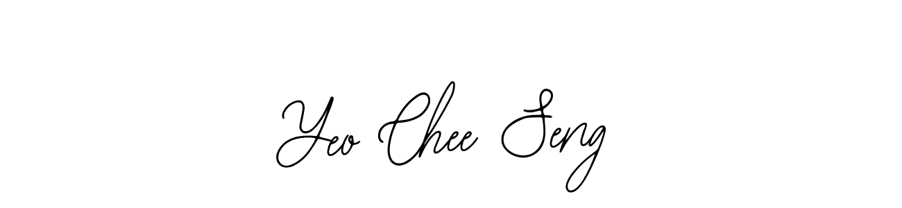 You should practise on your own different ways (Bearetta-2O07w) to write your name (Yeo Chee Seng) in signature. don't let someone else do it for you. Yeo Chee Seng signature style 12 images and pictures png