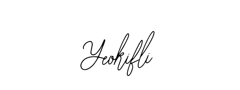 Use a signature maker to create a handwritten signature online. With this signature software, you can design (Bearetta-2O07w) your own signature for name Yeokifli. Yeokifli signature style 12 images and pictures png