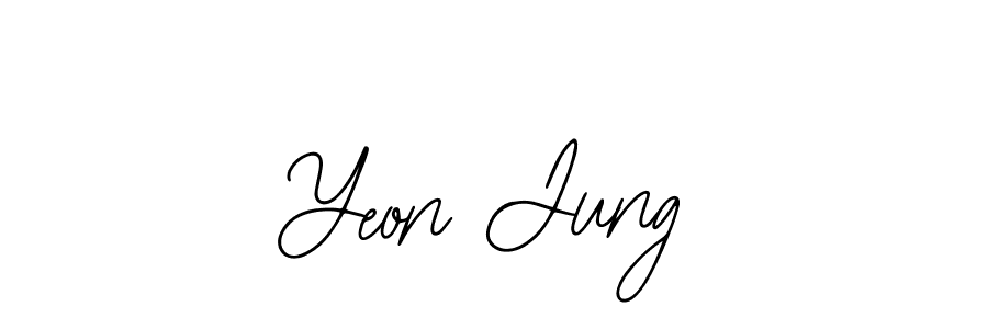 How to make Yeon Jung signature? Bearetta-2O07w is a professional autograph style. Create handwritten signature for Yeon Jung name. Yeon Jung signature style 12 images and pictures png