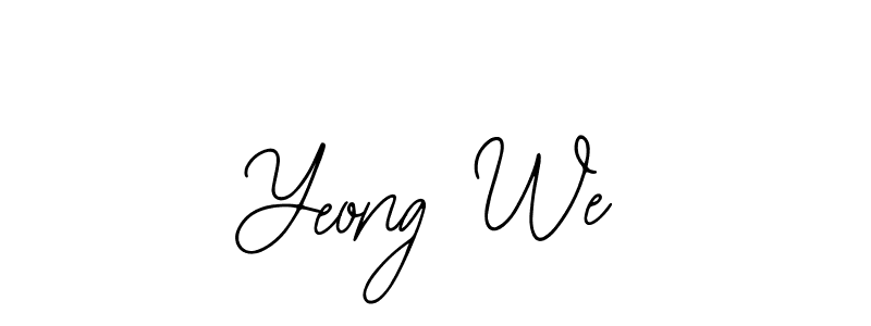 Also we have Yeong We name is the best signature style. Create professional handwritten signature collection using Bearetta-2O07w autograph style. Yeong We signature style 12 images and pictures png