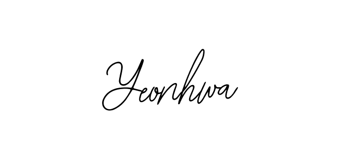 if you are searching for the best signature style for your name Yeonhwa. so please give up your signature search. here we have designed multiple signature styles  using Bearetta-2O07w. Yeonhwa signature style 12 images and pictures png