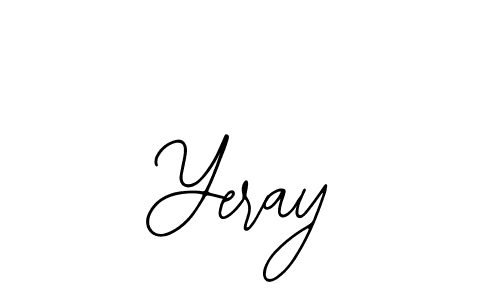 Use a signature maker to create a handwritten signature online. With this signature software, you can design (Bearetta-2O07w) your own signature for name Yeray. Yeray signature style 12 images and pictures png