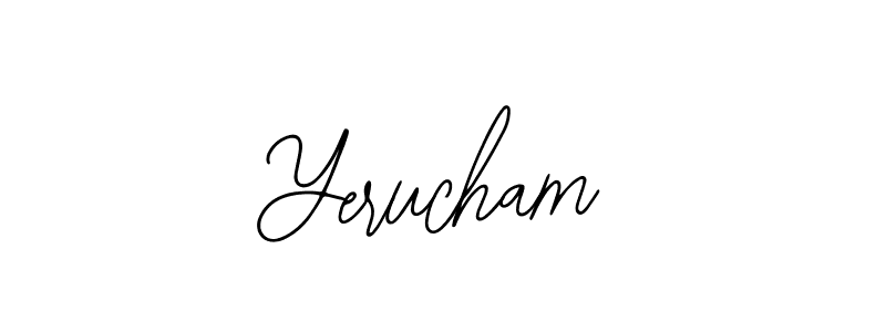 You should practise on your own different ways (Bearetta-2O07w) to write your name (Yerucham) in signature. don't let someone else do it for you. Yerucham signature style 12 images and pictures png