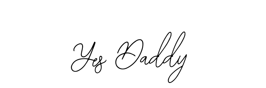 Also You can easily find your signature by using the search form. We will create Yes Daddy name handwritten signature images for you free of cost using Bearetta-2O07w sign style. Yes Daddy signature style 12 images and pictures png