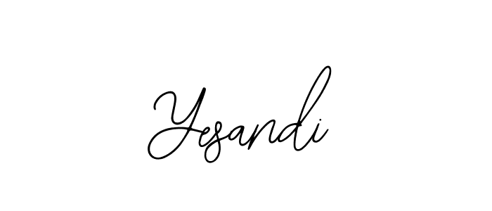 The best way (Bearetta-2O07w) to make a short signature is to pick only two or three words in your name. The name Yesandi include a total of six letters. For converting this name. Yesandi signature style 12 images and pictures png