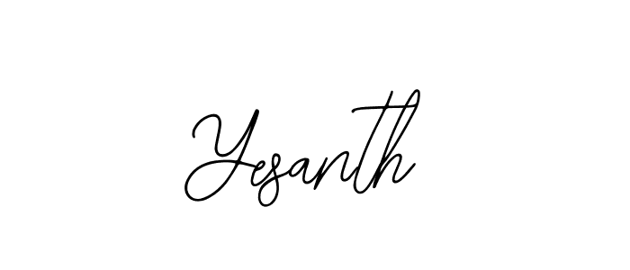 Similarly Bearetta-2O07w is the best handwritten signature design. Signature creator online .You can use it as an online autograph creator for name Yesanth. Yesanth signature style 12 images and pictures png