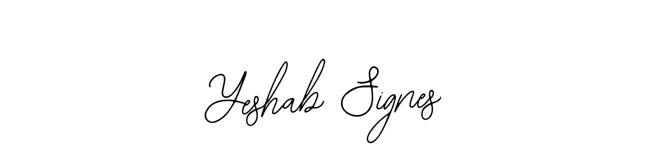 How to Draw Yeshab Signes signature style? Bearetta-2O07w is a latest design signature styles for name Yeshab Signes. Yeshab Signes signature style 12 images and pictures png