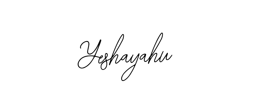 Design your own signature with our free online signature maker. With this signature software, you can create a handwritten (Bearetta-2O07w) signature for name Yeshayahu. Yeshayahu signature style 12 images and pictures png