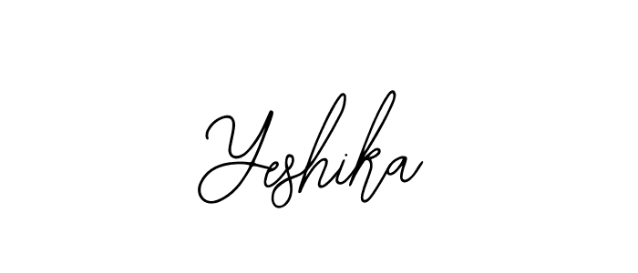 How to make Yeshika signature? Bearetta-2O07w is a professional autograph style. Create handwritten signature for Yeshika name. Yeshika signature style 12 images and pictures png