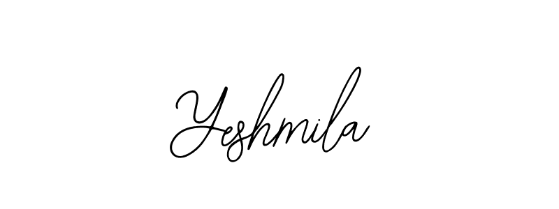Similarly Bearetta-2O07w is the best handwritten signature design. Signature creator online .You can use it as an online autograph creator for name Yeshmila. Yeshmila signature style 12 images and pictures png