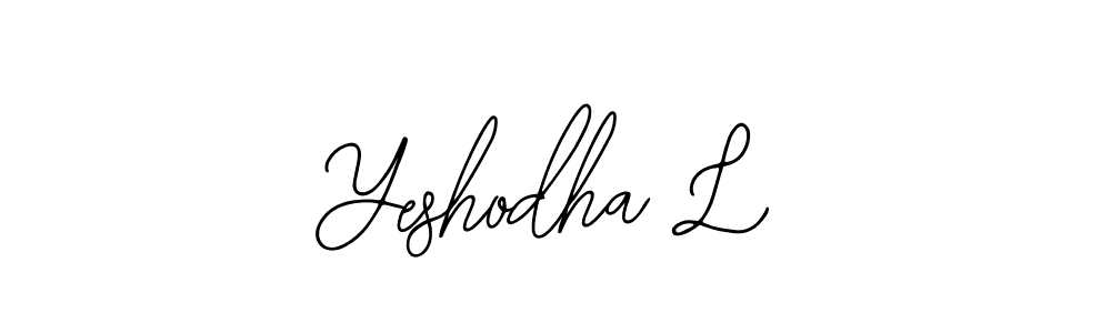 Yeshodha L stylish signature style. Best Handwritten Sign (Bearetta-2O07w) for my name. Handwritten Signature Collection Ideas for my name Yeshodha L. Yeshodha L signature style 12 images and pictures png