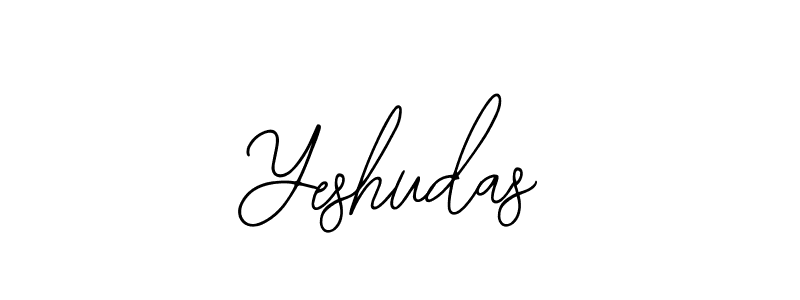 Use a signature maker to create a handwritten signature online. With this signature software, you can design (Bearetta-2O07w) your own signature for name Yeshudas. Yeshudas signature style 12 images and pictures png