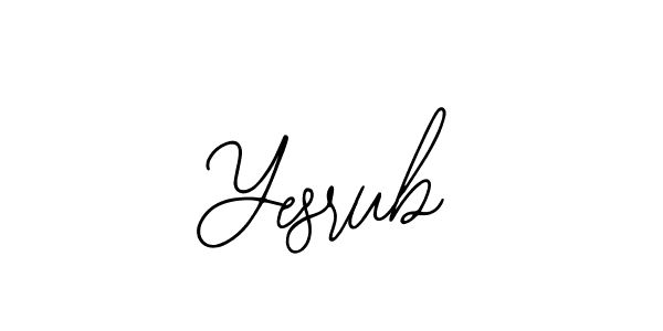 Yesrub stylish signature style. Best Handwritten Sign (Bearetta-2O07w) for my name. Handwritten Signature Collection Ideas for my name Yesrub. Yesrub signature style 12 images and pictures png