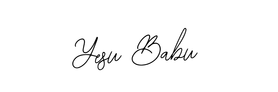 Use a signature maker to create a handwritten signature online. With this signature software, you can design (Bearetta-2O07w) your own signature for name Yesu Babu. Yesu Babu signature style 12 images and pictures png