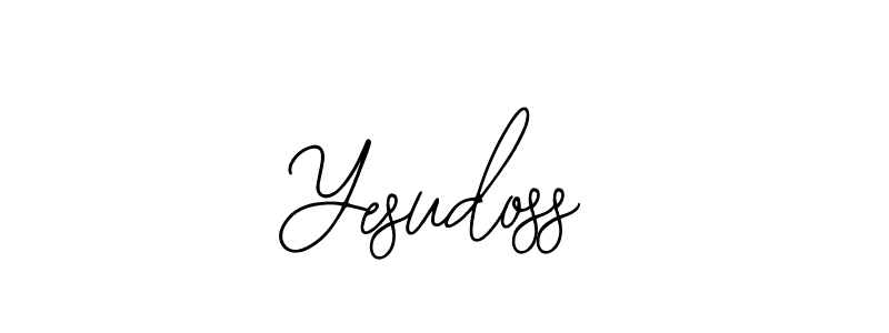 Use a signature maker to create a handwritten signature online. With this signature software, you can design (Bearetta-2O07w) your own signature for name Yesudoss. Yesudoss signature style 12 images and pictures png