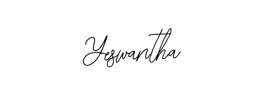 if you are searching for the best signature style for your name Yeswantha. so please give up your signature search. here we have designed multiple signature styles  using Bearetta-2O07w. Yeswantha signature style 12 images and pictures png