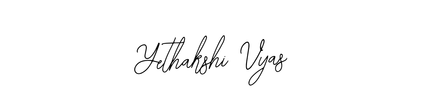 Similarly Bearetta-2O07w is the best handwritten signature design. Signature creator online .You can use it as an online autograph creator for name Yethakshi Vyas. Yethakshi Vyas signature style 12 images and pictures png