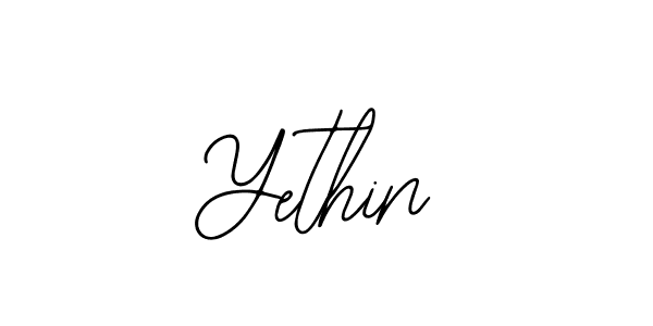 Make a beautiful signature design for name Yethin. With this signature (Bearetta-2O07w) style, you can create a handwritten signature for free. Yethin signature style 12 images and pictures png
